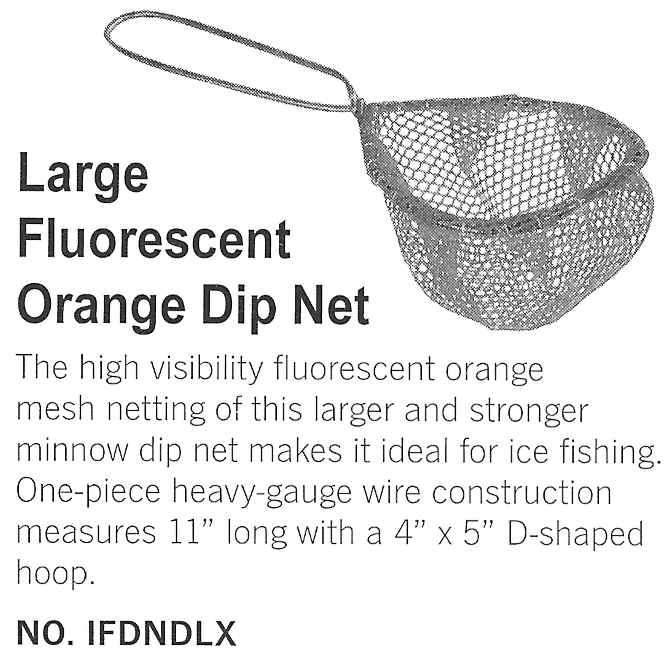 Danielson Minnow/Dip Net Orange Large