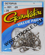 thumbnail image 2 of Gamakatsu Octopus Hooks Size 1/0 (25-Pack) - Model 02111, Value Pack 2 of 5