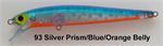 Dave's Kaboom Shiners (93) Silver Prism Blue Stripe /Org Belly