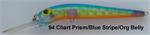 Dave's Kaboom Shiners (94) Chart. Prism Blue Stripe /Org Belly