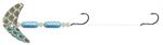 Macks Lures Cha-Cha Crawler Rig, Silver Scale Blade, Pearl Blue Floats (60040)