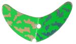 Mack's Lures Smile Blade Green Silver Tiger
